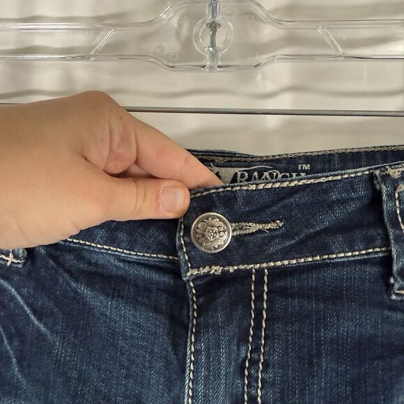 Trinity Ranch Jeans Womens 17 35x35 Dark Wash Blue Denim Bedazzled Cotton Blend - Picture 6 of 16